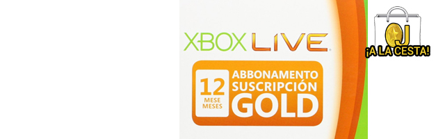 Oferta 12 Meses de Suscripción Gold Xbox Live para Xbox 360 por 29,90€