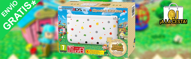 Oferta Nintendo 3DS XL Especial Animal Crossing + Juego por 210,72€