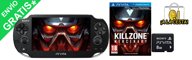 Oferta PS Vita 3G + Killzone Mercenaries + Memoria 8GB por 165,28€