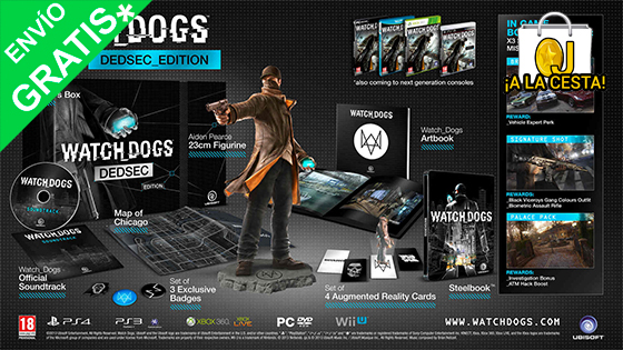 Oferta Watchdogs Dedsec Edition para Xbox 360 por 90.17€