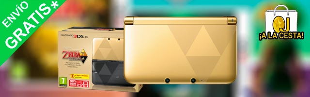 Oferta Nintendo 3DS XL Edición Especial Zelda + Zelda A Link Between Worlds por 210,72€