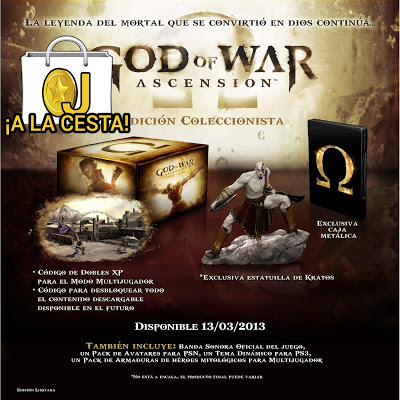 Oferta God of War Ascension Edición coleccionista por 61,70€