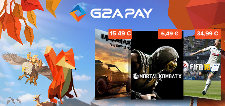 Weekly Sale de G2A ¡Mad Max por 15,49€, Mortal Kombat X por 6,49€, FIFA 16 por 34,95€ y más!