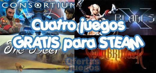 Cuatro juegos GRATIS para Steam ¡Solo ahora!