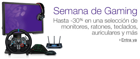 Semana Gaming en Amazon, hasta un 30% de descuento