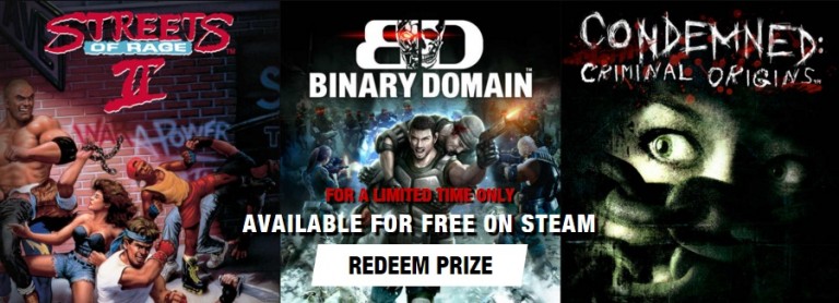Streets of Rage 2, Binary Domain y Condemned GRATIS para STEAM