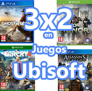 3x2 en juegos Ubisoft